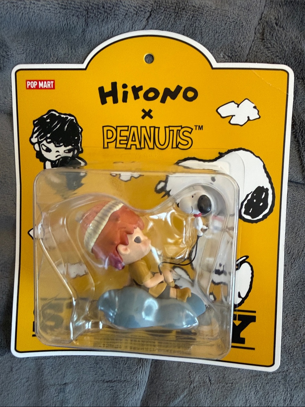 Hirono x Peanuts POP MART Snoopy and Hirono Hangcard.